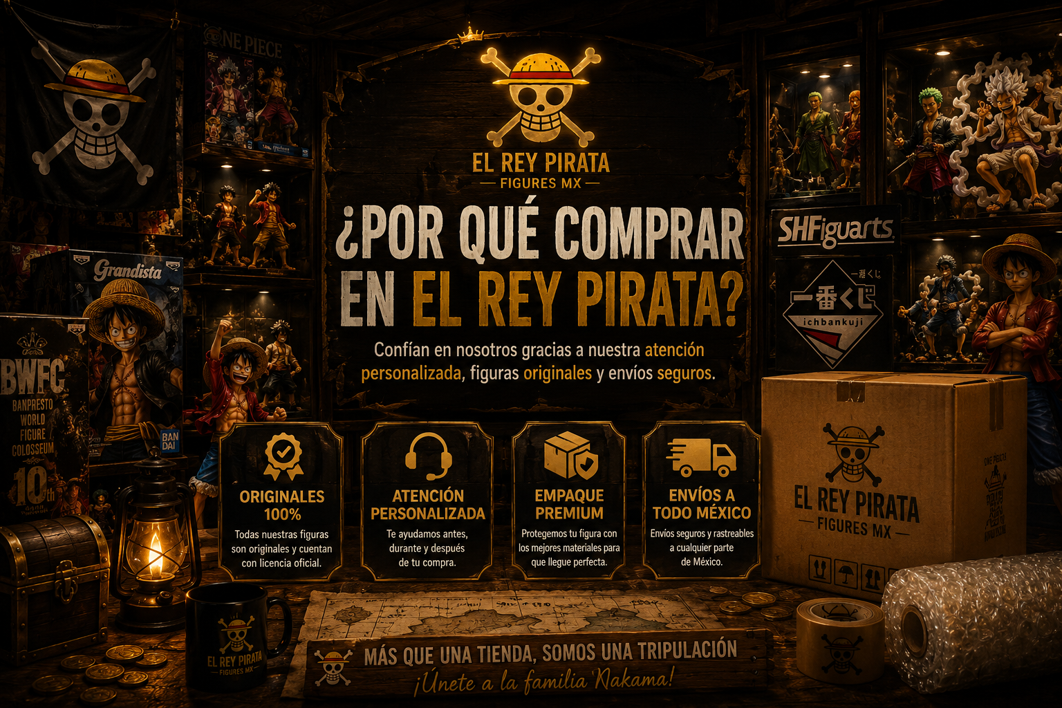 Por qué comprar en El Rey Pirata