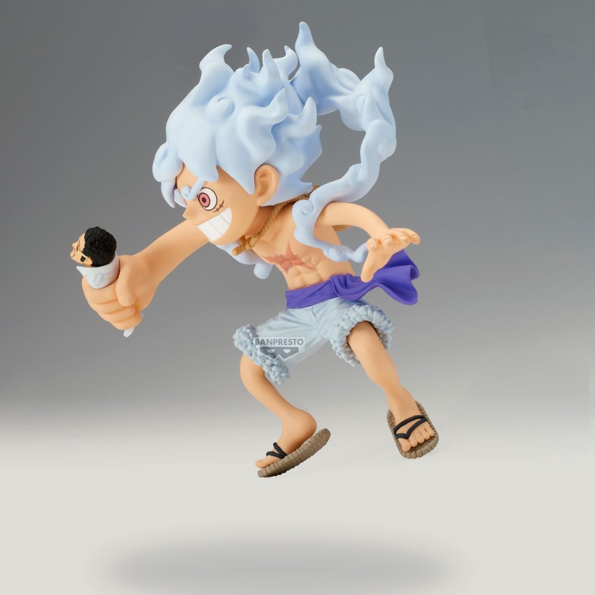 One Piece WCF Mega World Collectable Figure – Monkey D. Luffy Gear 5 VS Borsalino (Kizaru) - Imagen 4